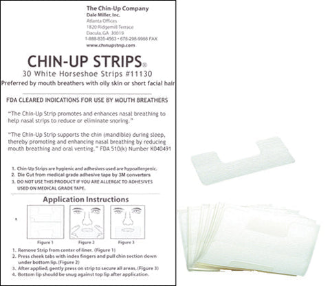 WHITE Horseshoe Chin-Up Strip 300ct pack - FREE SHIPPING!